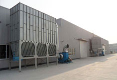 The central dust treatment equipment on location