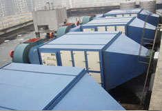 Dry waste gas treatment equipment