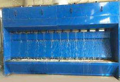 No pump water curtain exhaust gas